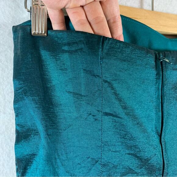 VTG Teeze Me Women Sweetheart Strapless Mini Dress Sz 9 Turquiose Y2K HOCO - Picture 12 of 13